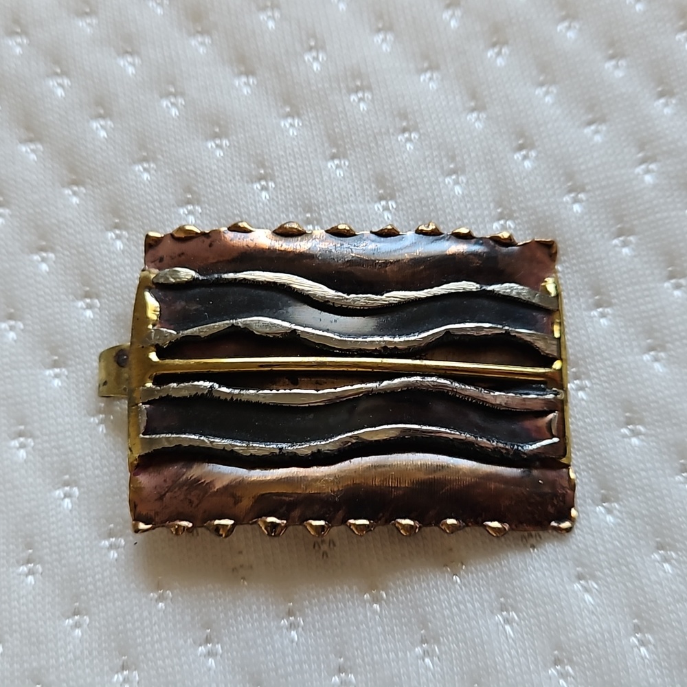 Vintage Handmade Hammered Brass Pendant